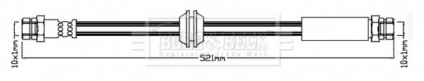 BORG & BECK Bremžu šļūtene BBH7266